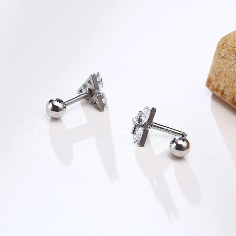 Estelle | Minimalist Stainless Steel Stud Earrings