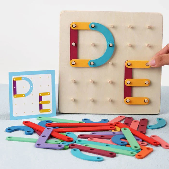 Interactive Bulletin Board | Montessori-Inspired Pattern-Making Toy