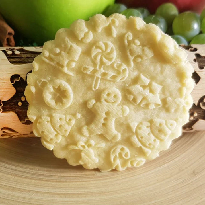 Christmas Cookie Rolling Pin | Perfect for Family Baking