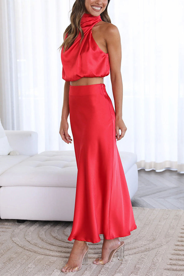 Velira | Satin Two-Piece Set for Women