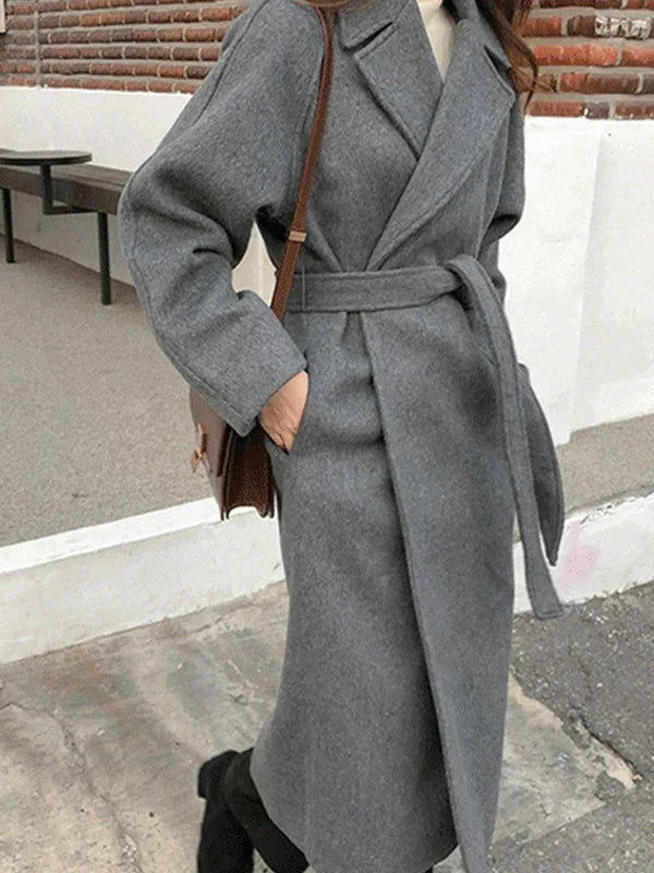 Women's Wool-Blend Maxi Winter Coat