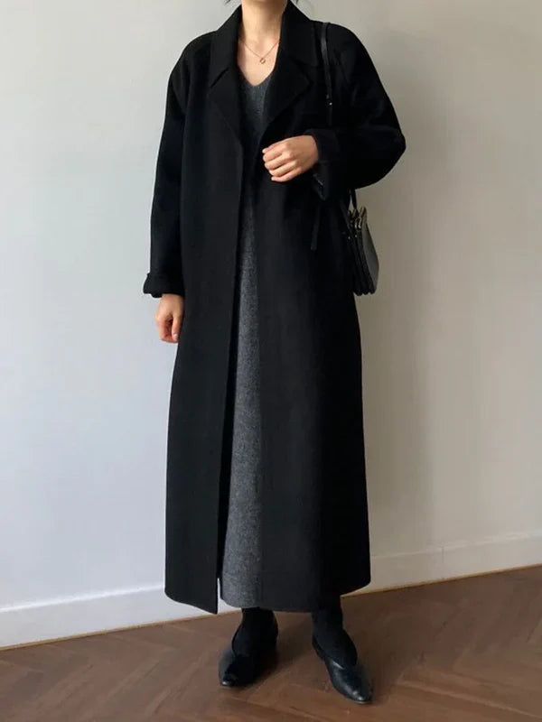 Women's Wool-Blend Maxi Winter Coat