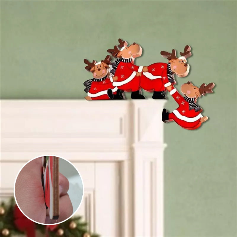 Christmas Closet & Shelf Decoration | Wooden Ornament