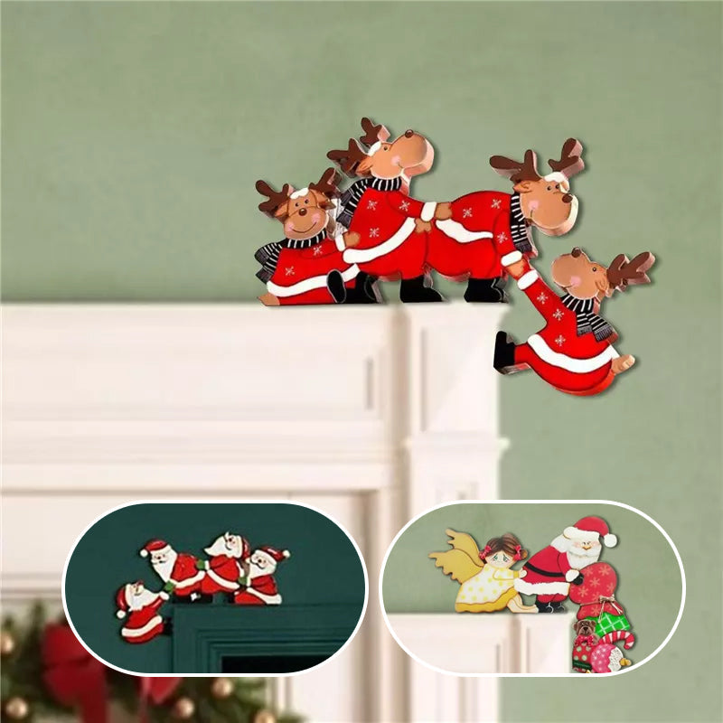 Christmas Closet & Shelf Decoration | Wooden Ornament