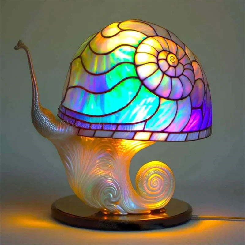 Stained Glass Table Lamp | Colorful Artistic Home Decor