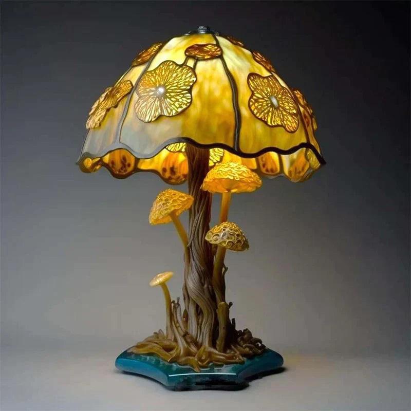 Stained Glass Table Lamp | Colorful Artistic Home Decor