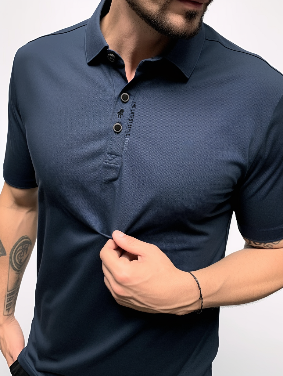 Anti-Curl Polo Shirt for Men | Casual Short Sleeve