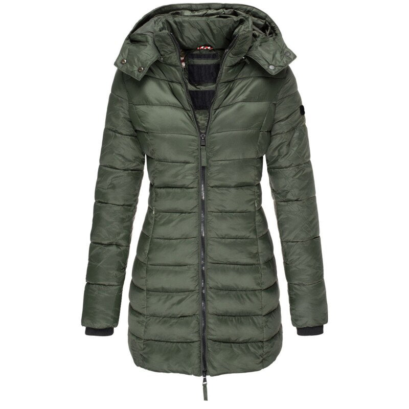 Women’s Hooded Down Jacket | Warm Winter Coat with Insulated Fill