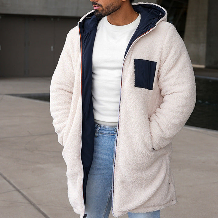 Men’s Warm Winter Jacket | Insulated Quilted Coat with Hood