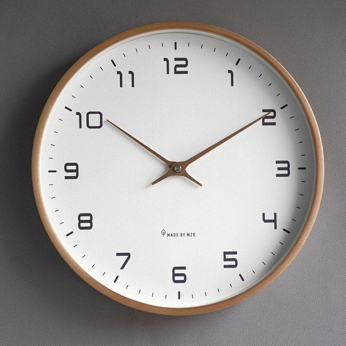 Nordic Timber Wooden Wall Clock | Wood Timepiece