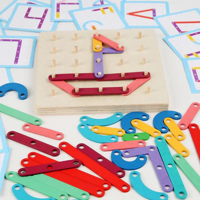 Interactive Bulletin Board | Montessori-Inspired Pattern-Making Toy